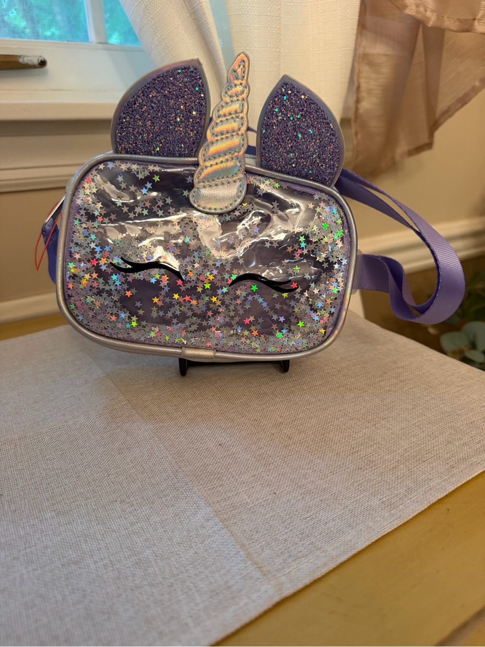 NWOT Cat & Jack Unicorn Glitter Crossbody Purse